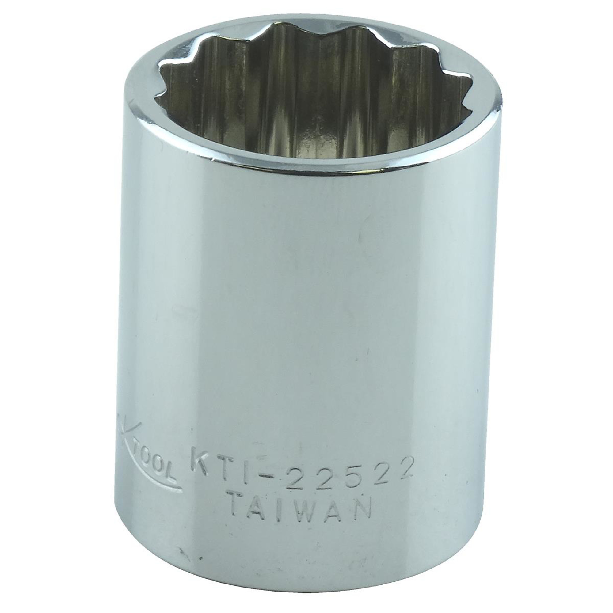 K Tool International 11/16in. 12-Point Short Socket — 3/8in. Drive, Chrome Vanadium Steel, Model# KTI22522